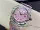 rf clone Audemars Piguet Royal Oak Lady 67601 pink dial diamond bezel watch (3)_th.jpg